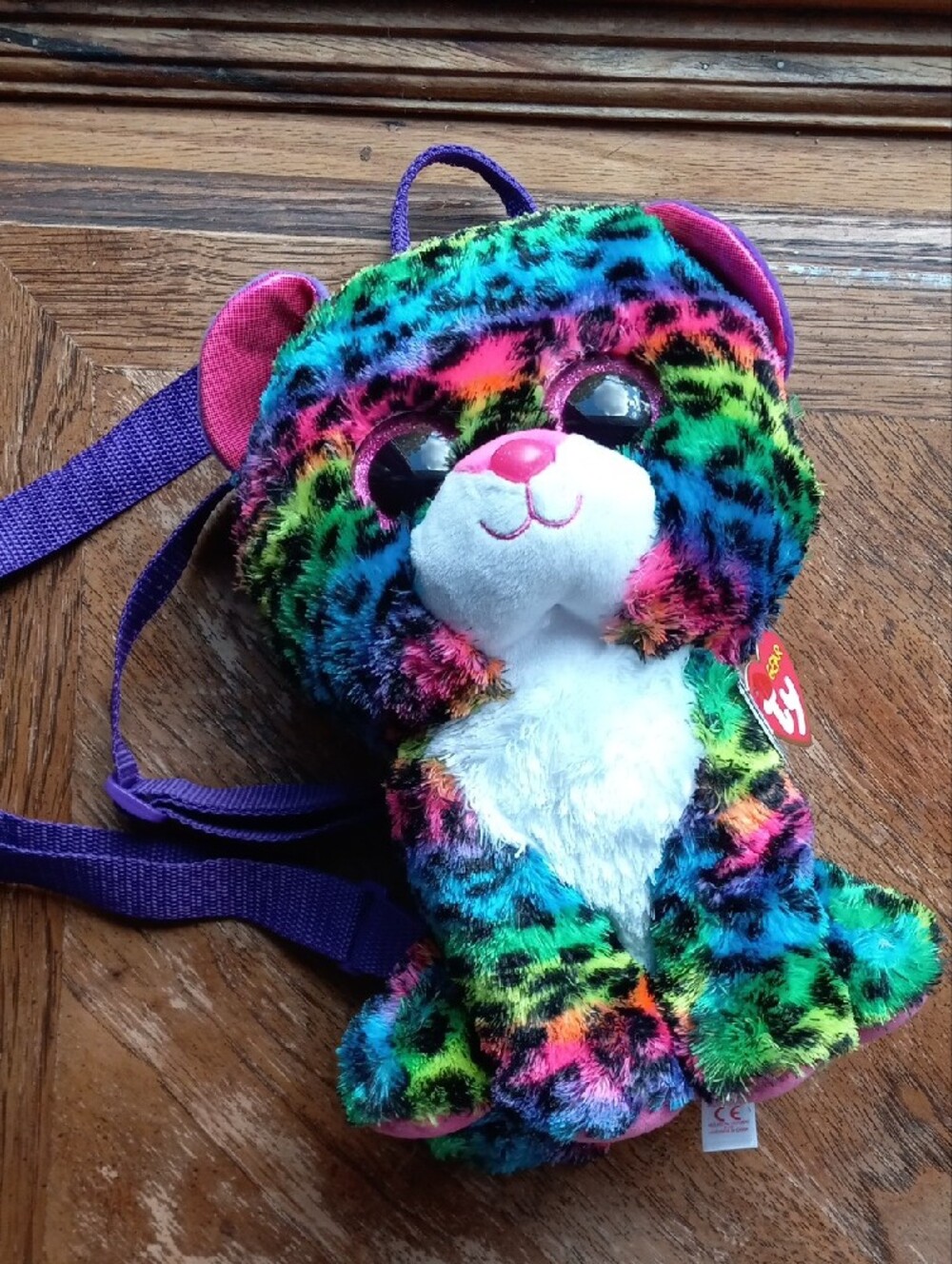 Ty Gear Beanie Boos Dotty The Rainbow Leopard!!!! Backpack